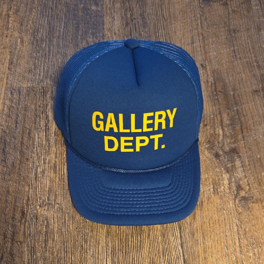 GALLERY DEPT. Blue and Yellow Trucker Hat NWOT